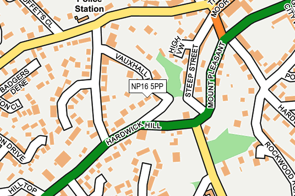 NP16 5PP map - OS OpenMap – Local (Ordnance Survey)