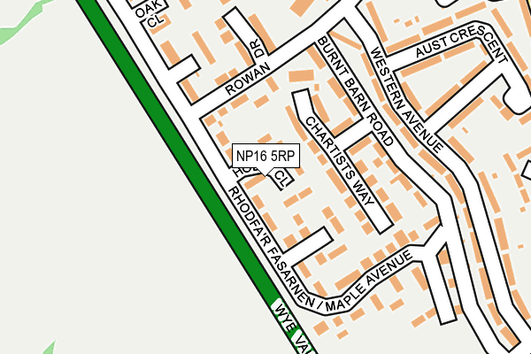 NP16 5RP map - OS OpenMap – Local (Ordnance Survey)
