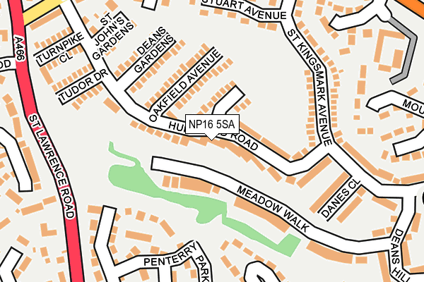 NP16 5SA map - OS OpenMap – Local (Ordnance Survey)