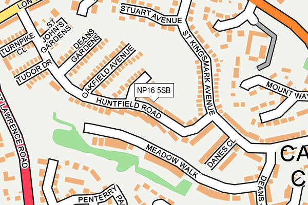 NP16 5SB map - OS OpenMap – Local (Ordnance Survey)