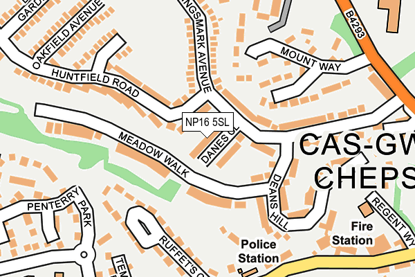 NP16 5SL map - OS OpenMap – Local (Ordnance Survey)