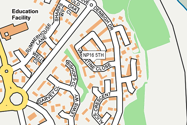 NP16 5TH map - OS OpenMap – Local (Ordnance Survey)