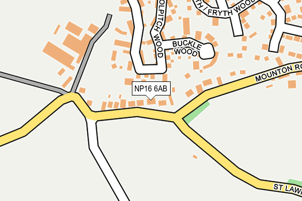 NP16 6AB map - OS OpenMap – Local (Ordnance Survey)