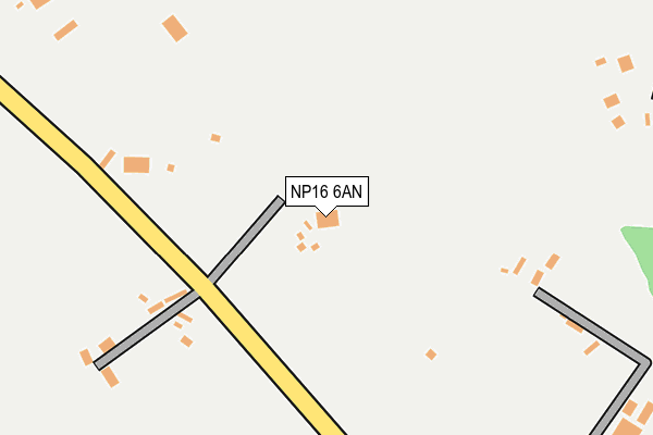 NP16 6AN map - OS OpenMap – Local (Ordnance Survey)
