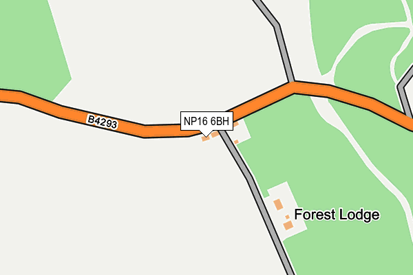 NP16 6BH map - OS OpenMap – Local (Ordnance Survey)