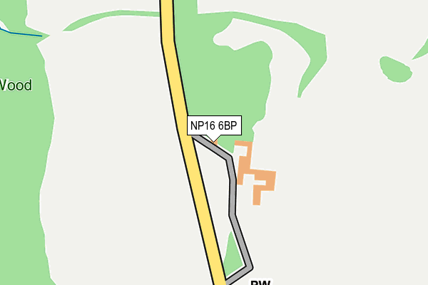 NP16 6BP map - OS OpenMap – Local (Ordnance Survey)