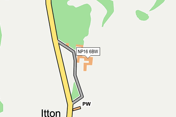 NP16 6BW map - OS OpenMap – Local (Ordnance Survey)