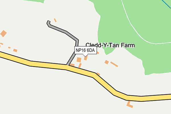 NP16 6DA map - OS OpenMap – Local (Ordnance Survey)