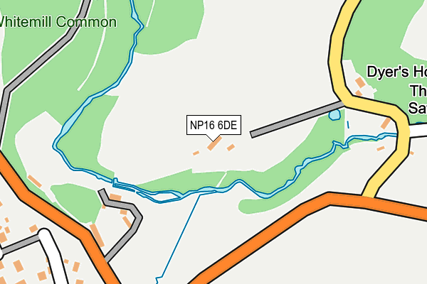NP16 6DE map - OS OpenMap – Local (Ordnance Survey)
