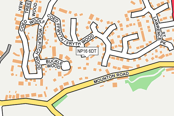 NP16 6DT map - OS OpenMap – Local (Ordnance Survey)