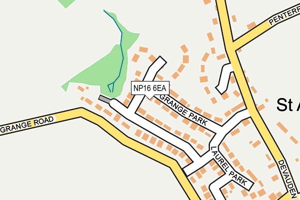 NP16 6EA map - OS OpenMap – Local (Ordnance Survey)