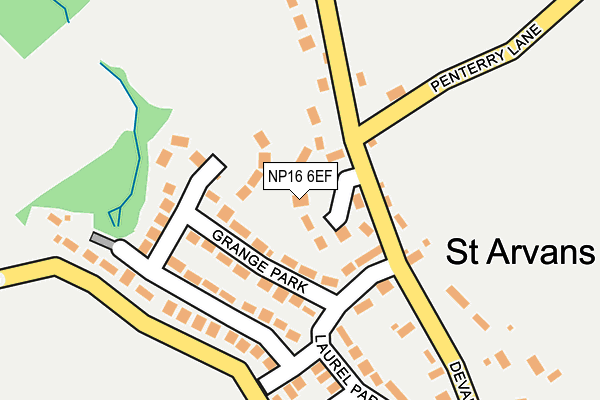 NP16 6EF map - OS OpenMap – Local (Ordnance Survey)