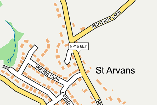 NP16 6EY map - OS OpenMap – Local (Ordnance Survey)