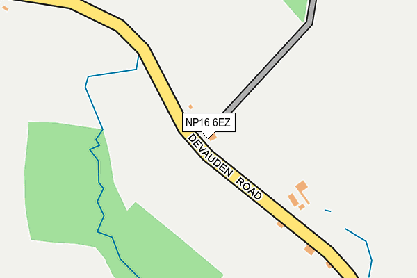 NP16 6EZ map - OS OpenMap – Local (Ordnance Survey)
