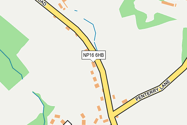 NP16 6HB map - OS OpenMap – Local (Ordnance Survey)