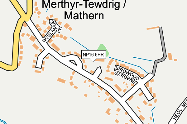 NP16 6HR map - OS OpenMap – Local (Ordnance Survey)