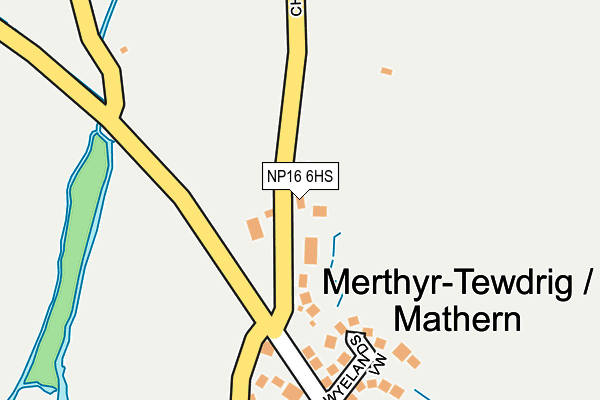 NP16 6HS map - OS OpenMap – Local (Ordnance Survey)