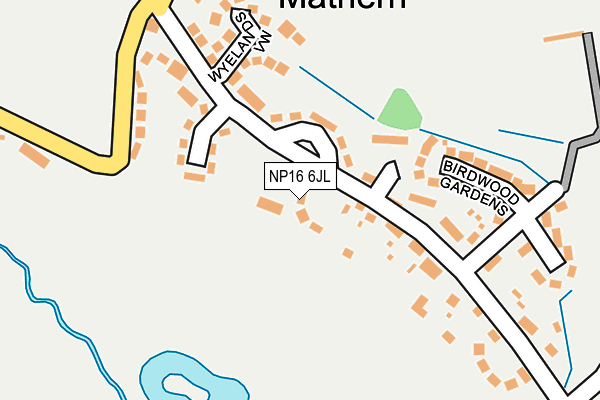 NP16 6JL map - OS OpenMap – Local (Ordnance Survey)