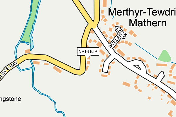 NP16 6JP map - OS OpenMap – Local (Ordnance Survey)