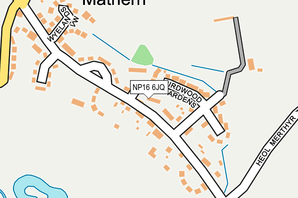 NP16 6JQ map - OS OpenMap – Local (Ordnance Survey)