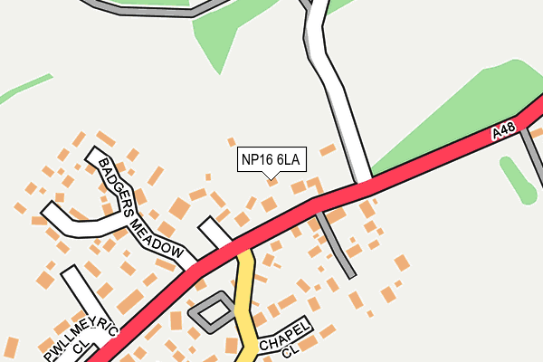 NP16 6LA map - OS OpenMap – Local (Ordnance Survey)