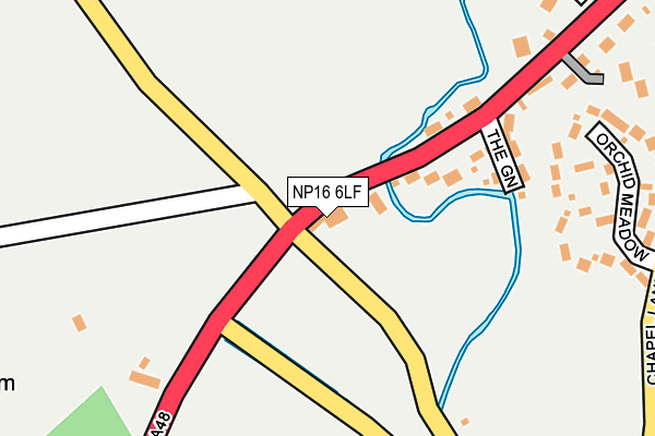 NP16 6LF map - OS OpenMap – Local (Ordnance Survey)