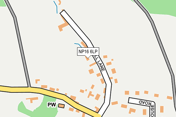 NP16 6LP map - OS OpenMap – Local (Ordnance Survey)