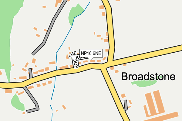 NP16 6NE map - OS OpenMap – Local (Ordnance Survey)