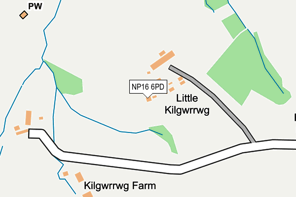 NP16 6PD map - OS OpenMap – Local (Ordnance Survey)