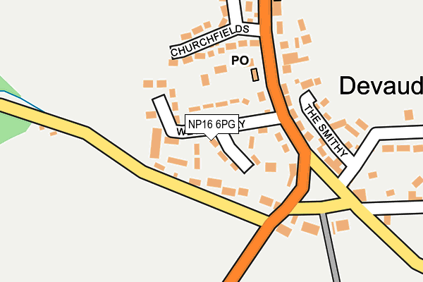 NP16 6PG map - OS OpenMap – Local (Ordnance Survey)