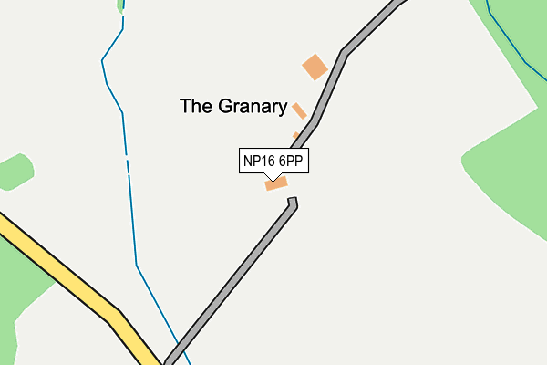 NP16 6PP map - OS OpenMap – Local (Ordnance Survey)