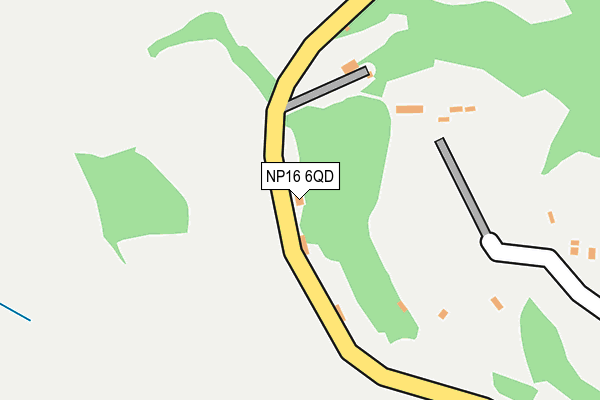 NP16 6QD map - OS OpenMap – Local (Ordnance Survey)