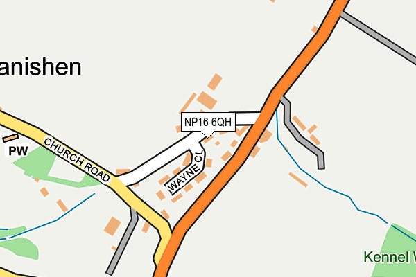 NP16 6QH map - OS OpenMap – Local (Ordnance Survey)