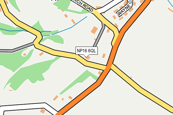NP16 6QL map - OS OpenMap – Local (Ordnance Survey)