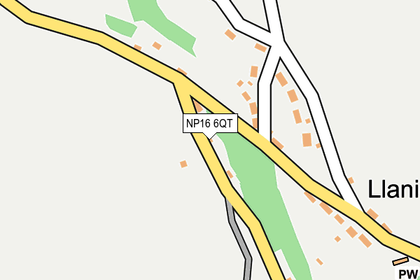 NP16 6QT map - OS OpenMap – Local (Ordnance Survey)