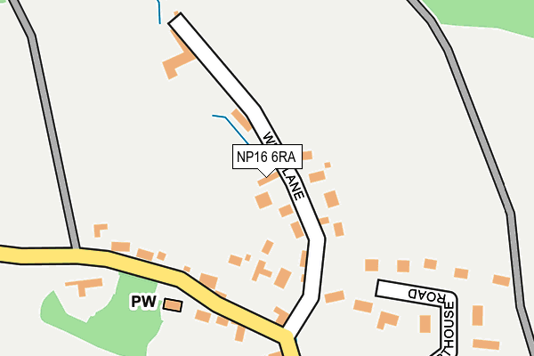 NP16 6RA map - OS OpenMap – Local (Ordnance Survey)