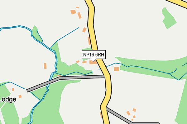 NP16 6RH map - OS OpenMap – Local (Ordnance Survey)