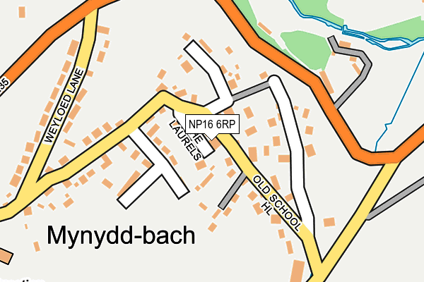 NP16 6RP map - OS OpenMap – Local (Ordnance Survey)