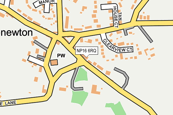 NP16 6RQ map - OS OpenMap – Local (Ordnance Survey)