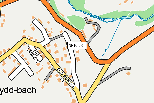 NP16 6RT map - OS OpenMap – Local (Ordnance Survey)