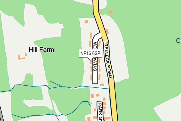 NP16 6SP map - OS OpenMap – Local (Ordnance Survey)