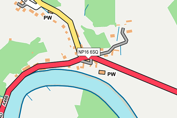 NP16 6SQ map - OS OpenMap – Local (Ordnance Survey)