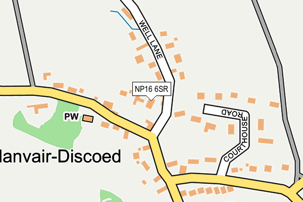 NP16 6SR map - OS OpenMap – Local (Ordnance Survey)