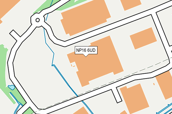 NP16 6UD map - OS OpenMap – Local (Ordnance Survey)