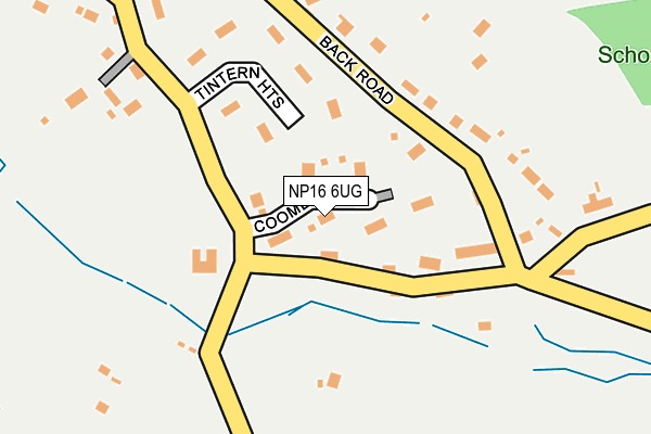 NP16 6UG map - OS OpenMap – Local (Ordnance Survey)