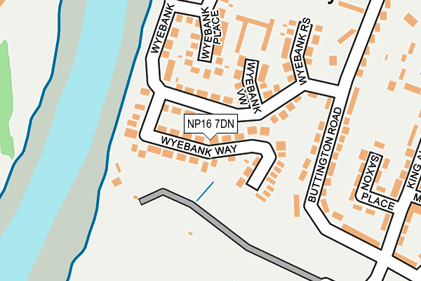 NP16 7DN map - OS OpenMap – Local (Ordnance Survey)