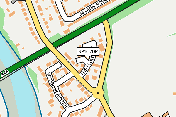 NP16 7DP map - OS OpenMap – Local (Ordnance Survey)