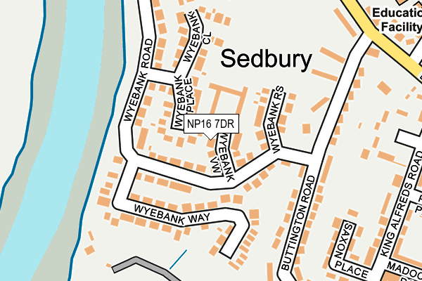 NP16 7DR map - OS OpenMap – Local (Ordnance Survey)