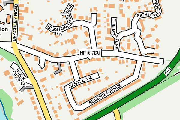 NP16 7DU map - OS OpenMap – Local (Ordnance Survey)