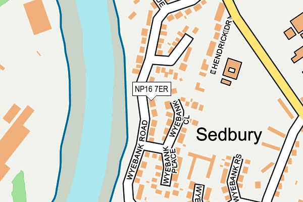 NP16 7ER map - OS OpenMap – Local (Ordnance Survey)